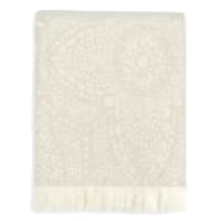 Found & Fable Neutral Arabesque Woven Throw Blanket, 50x60