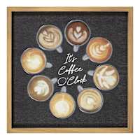 Framed Coffee Club Art, 14"