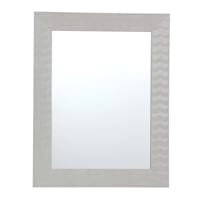 Light Grey Ripple Mirror, 22x28