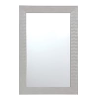 Light Grey Ripple Mirror, 24x36