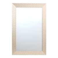 24X36 Metallic Basket Weave Mirror