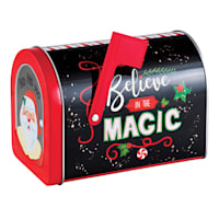 Black Believe in Magic Mailbox Gift Tin