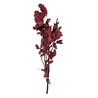 Dried Burgundy Oak Leaves Bundle, 28"