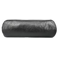 Crosby St. Black Faux Leather Bolster Pillow