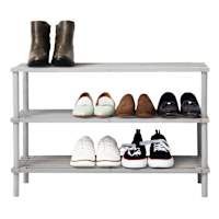 3 Tier Wood Shoe Rack - Barnyard Grey