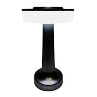 Matte Black LED Rim Touch Portable Rechargeable Lamp