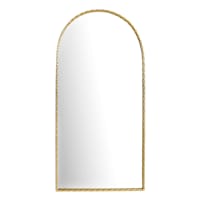 Gold Twisted Metal Arch Mirror, 24x47