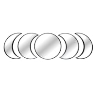 5-Piece Moon Phases Mirror Set