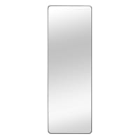 Black Aluminum Rectangle Easel Floor Mirror, 20x60