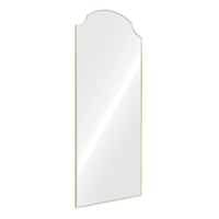 Gold Scalloped Aluminum Leaner Mirror, 27x70