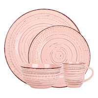 16 Piece Blush Coscenza Dinnerware Set