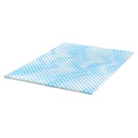 Zinus 1.5" Cooling Swirl Gel Memory Foam Mattress Topper, Twin/Twin XL