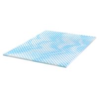 Zinus 1.5" Cooling Swirl Gel Memory Foam Mattress Topper, Queen