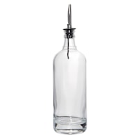 Glass Cylinder Oil Bottle, 17oz