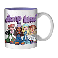 Bratz Dump Him Stars Glitter Ceramic Mug, 20oz