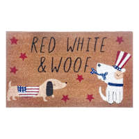 Red, White & Woof Patriotic Dogs Coir Mat, 18x30