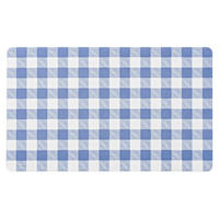 Homespun Easter Royal Blue Buffalo Plaid Kitchen Mat, 18x30