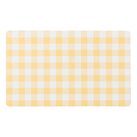 Homespun Easter Royal Yellow Buffalo Plaid Kitchen Mat, 18x30