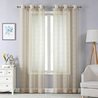 Princeton Linen Textured Sheer Grommet Pair 84