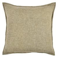 2-Pack Green Two-Toned Woven Throw Pillow with Flange, 18"