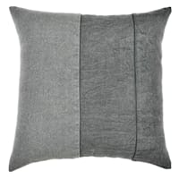 2-Pack Dark Grey Stone Wash Throw Pillows, 18"