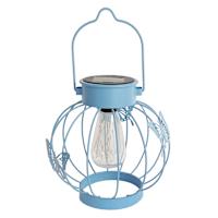 Sunny Club Blue Butterfly Outdoor Solar Lantern