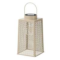 Honeybloom Beige Honeycomb Outdoor Lantern, 10"