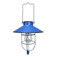 Blue Rustic Outdoor Solar Lantern