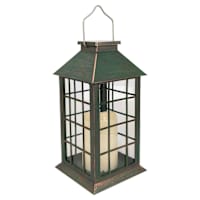 Honeybloom Verdigris Outdoor Solar Lantern, 11"
