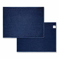 Set of 2 Blue Waffle Cotton Drying Mat
