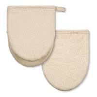 Set of 2 Taupe Silicone Mini Mitts