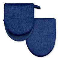 Set of 2 Blue Silicone Mini Mitts
