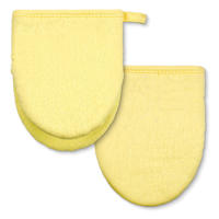 Set of 2 Yellow Silicone Mini Mitts