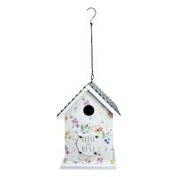 Decorative Wooden Birdhouse, 9.5"