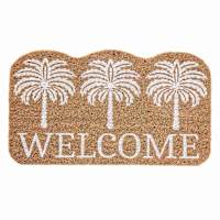 Welcome Palm Trees Coir Mat, 18x30