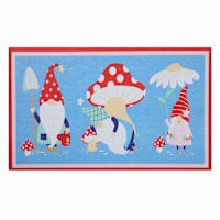 Garden Gnomes Rubber Reggie Doormat, 18x30