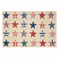 Honeybloom American Stars Antifatigue Kitchen Mat, 20x30