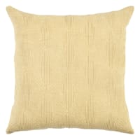 2-Pack Yellow Cotton Matelasse Throw Pillows, 18"