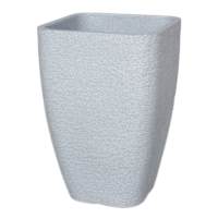 Japi Grey Textured Square Outdoor Planter, Large