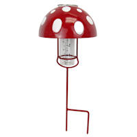 Sunny Club Mushroom Rain Guage, 14"