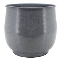 Blue Round Metal Planter, Large