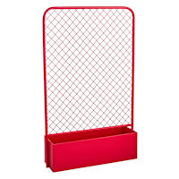 Sunny Club Red Metal Outdoor Planter, 30"
