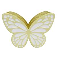 Sunny Club Yellow Metal Butterfly Planter, 10"