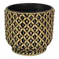 Poly Rattan Outdoor Planter, Medium