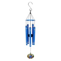 Light Blue Metal Wind Chime, 28"
