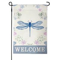 Providence Dragonfly Welcome Garden Flag, 18"