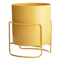 Sunny Club Yellow Planter Stand, 8"