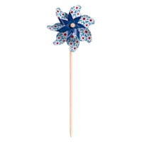 Sunny Club Blue Flower Whirligig, 19"