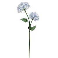 Providence Metal Flower Yard Stake with Solar, Blue