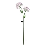 Providence Metal Flower Stake with Solar, Purple